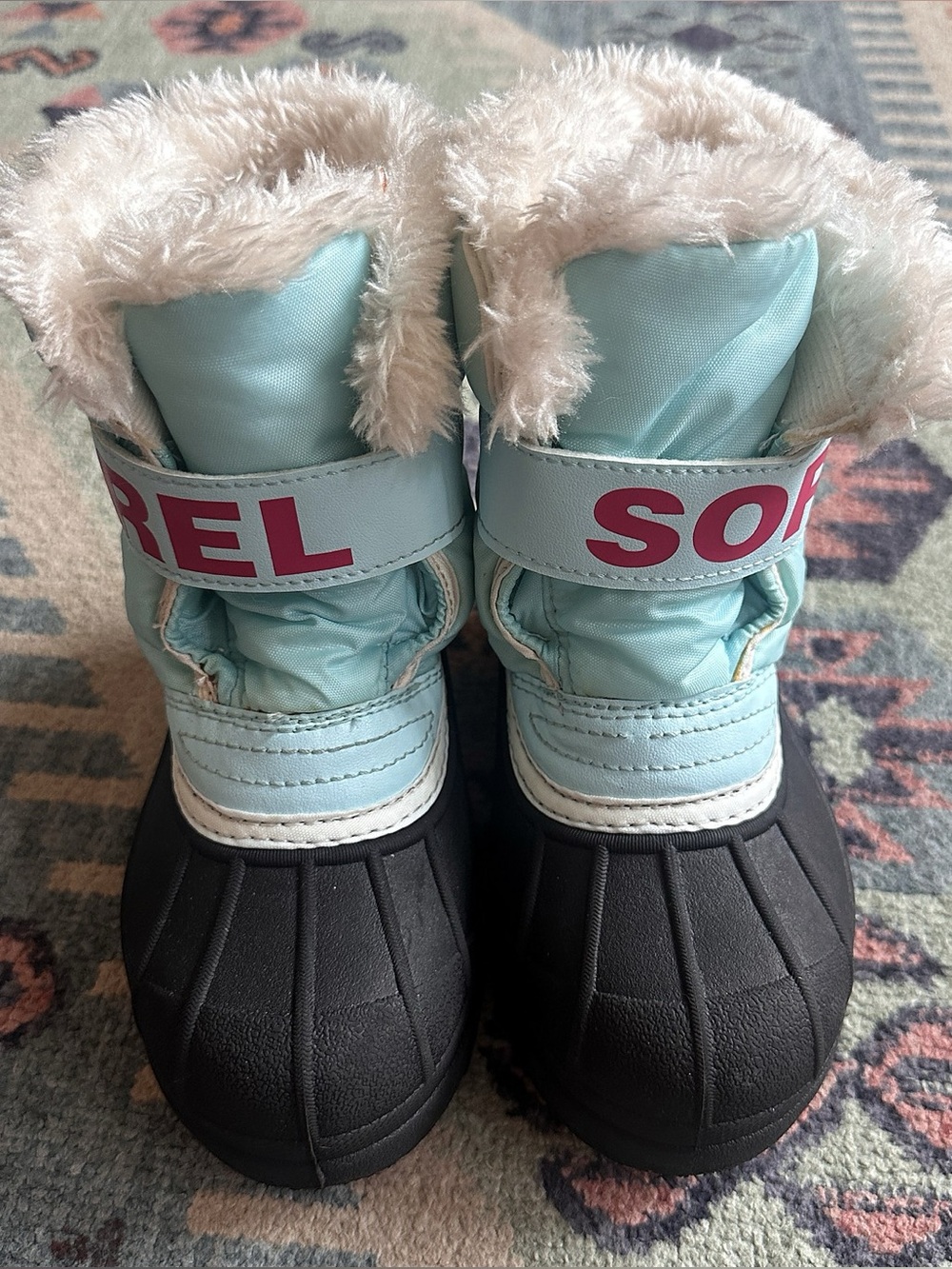 Sorel Snow Commander Toddler Winter Boots Blue Sz 12